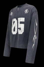 No.5 Distressed Long-Sleeve Shirt