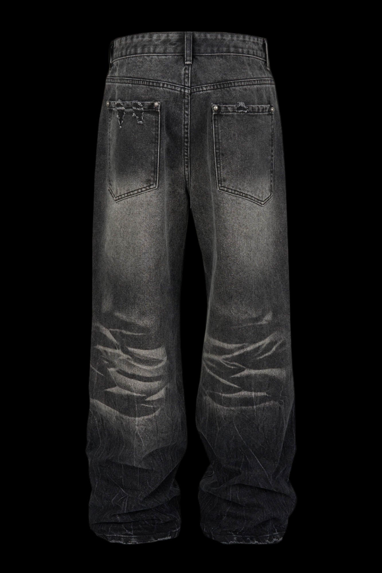 Vintage Washed Ripped Baggy Jeans