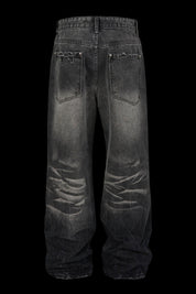 Vintage Washed Ripped Baggy Jeans