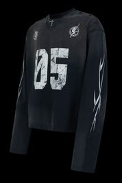 No.5 Distressed Long-Sleeve Shirt