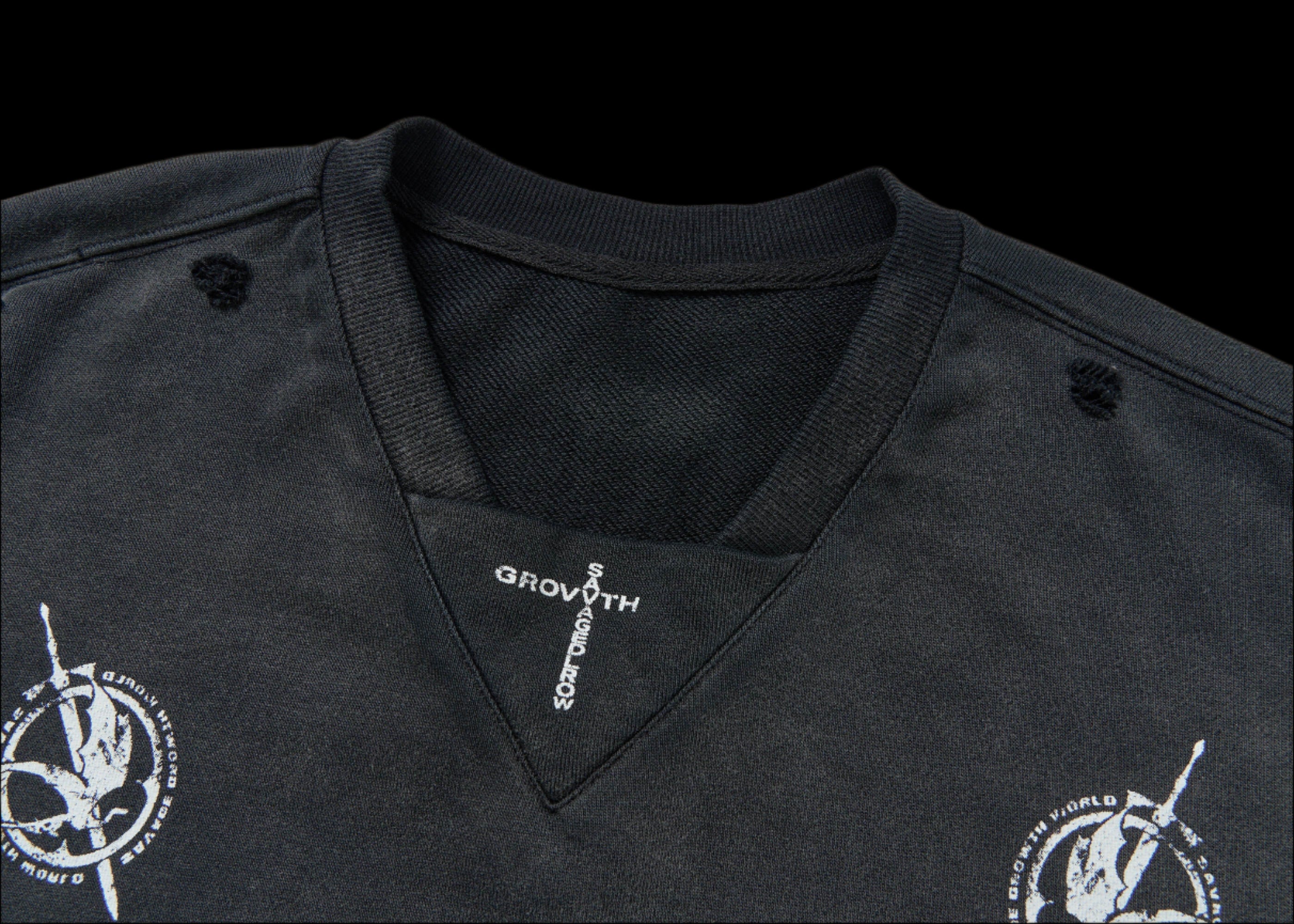 No.5 Distressed Long-Sleeve Shirt