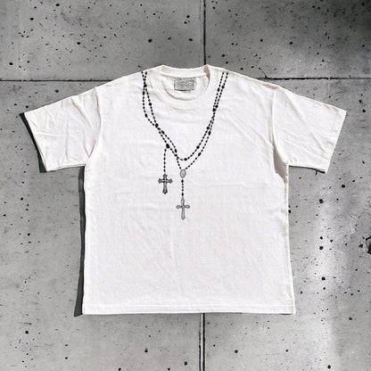 Rosary Necklace Tee - Dekayed