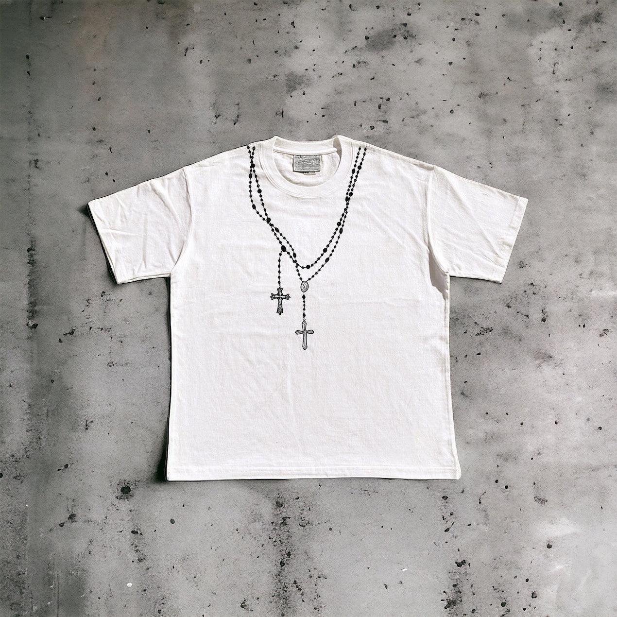 Rosary Necklace Tee - Dekayed