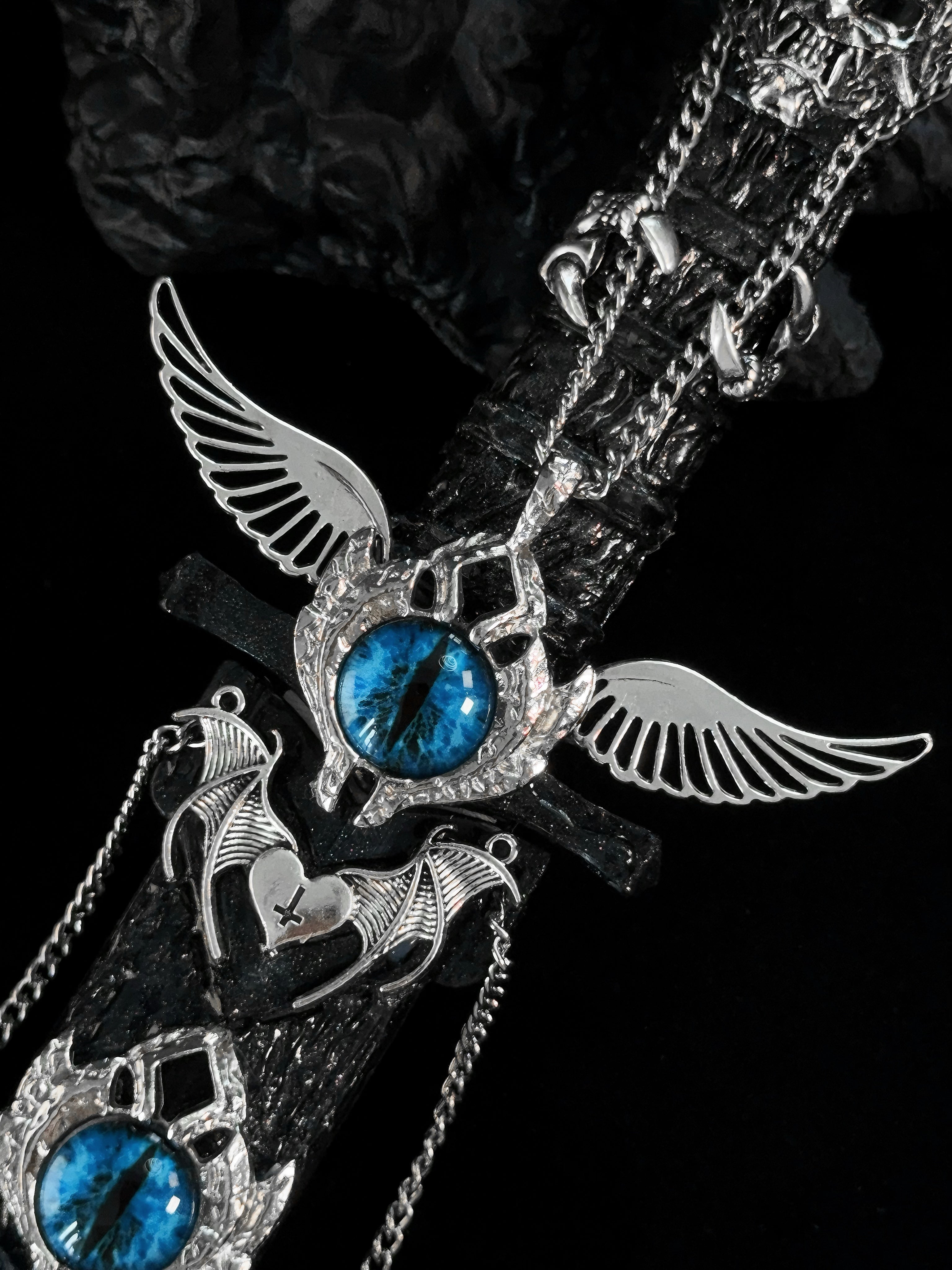 Handmade dagger-Blue Crystal Angel