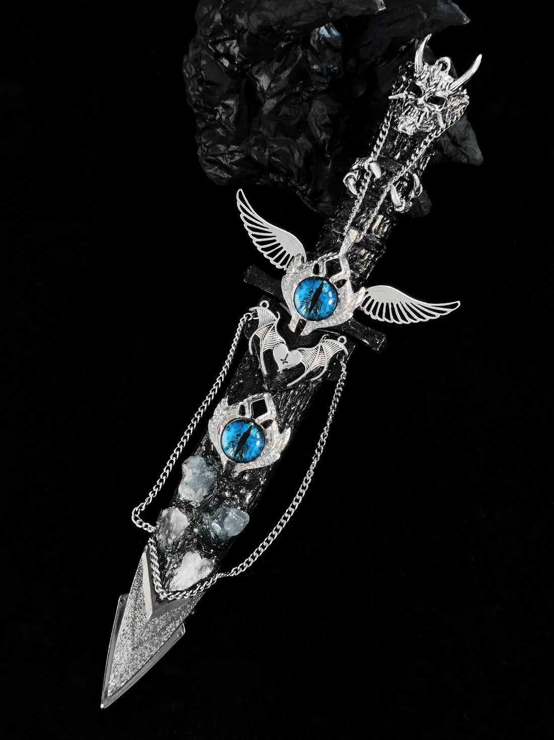 Handmade dagger-Blue Crystal Angel