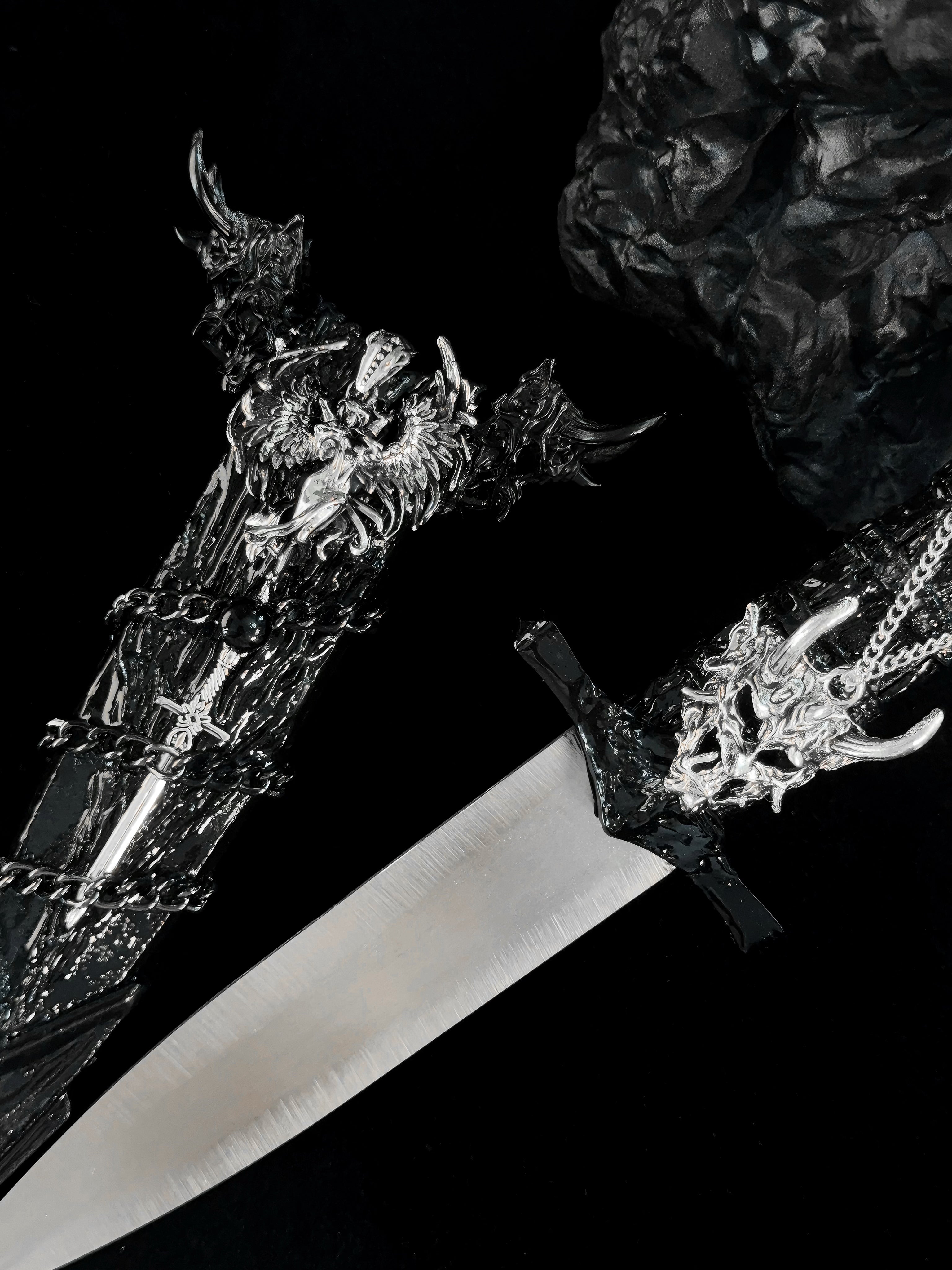 Handmade dagger-Devil and Angel