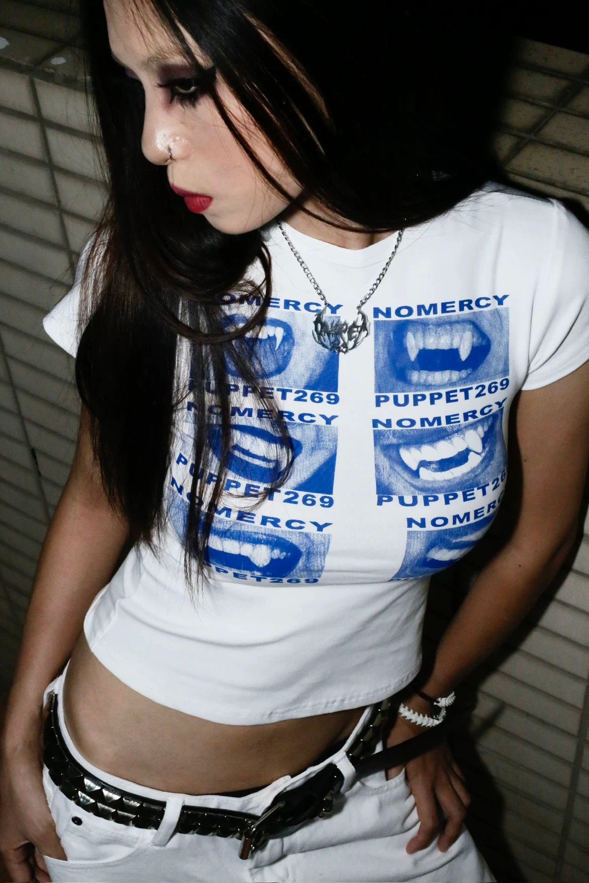 NoMercy Vampire Grin Graphic Tee