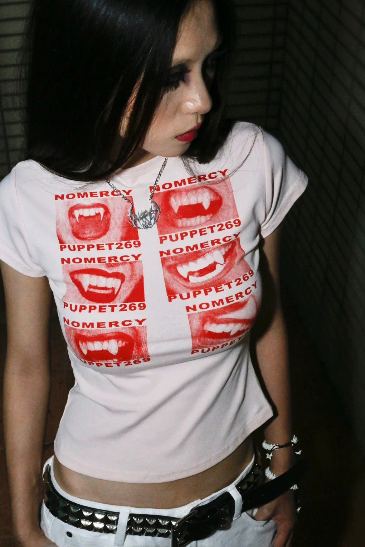 NoMercy Vampire Grin Graphic Tee