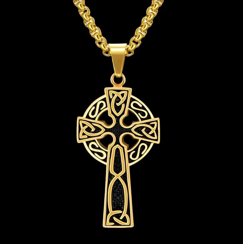 "Celtic Sand Storm Cross Necklace"