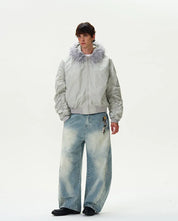 "Jet Black" Cotton Air force Designed Coat