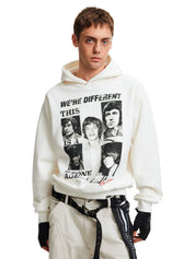 MADWITCH American trendy brand band letter print hooded sweatshirt men's and women's commuting casual ruffian top couple