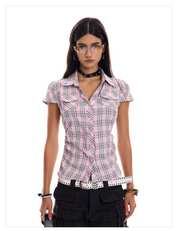 GridQueen Lapel Shirt