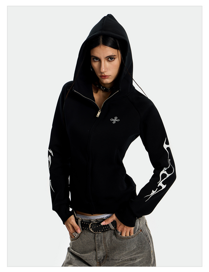Black Flame Hoodie