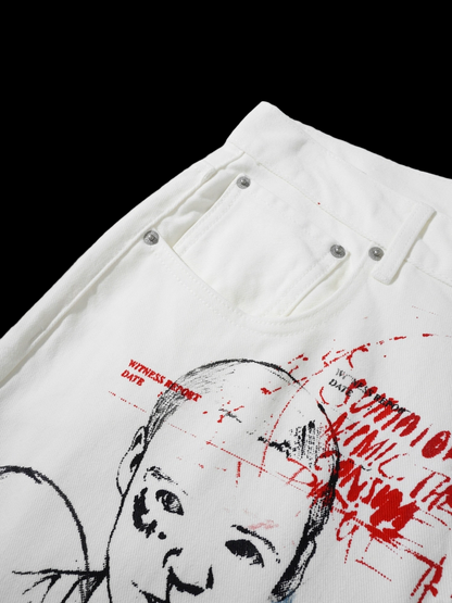 SMILEANDSAD GhostSketch Denim