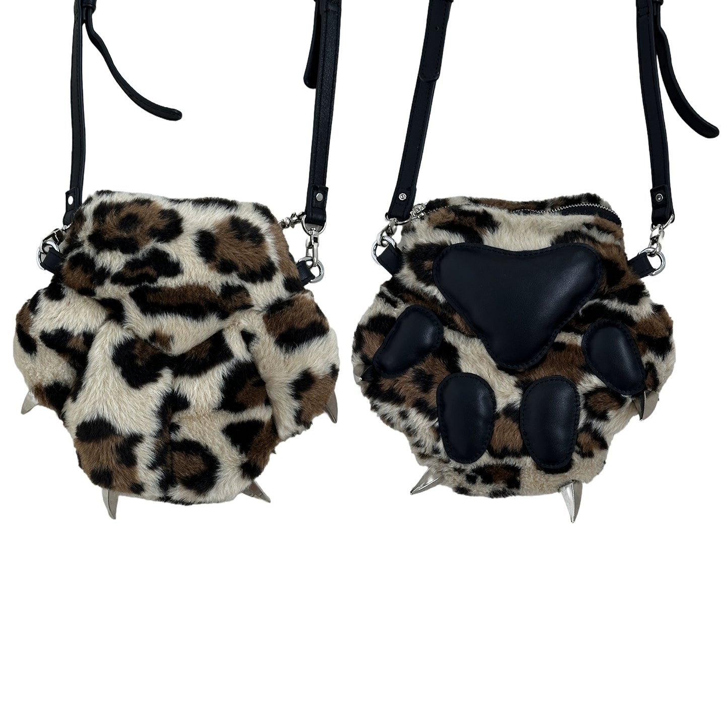 DND4DES Leopard Print Bear Claw Bag
