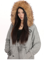 SaintRebel Fur Hoodie