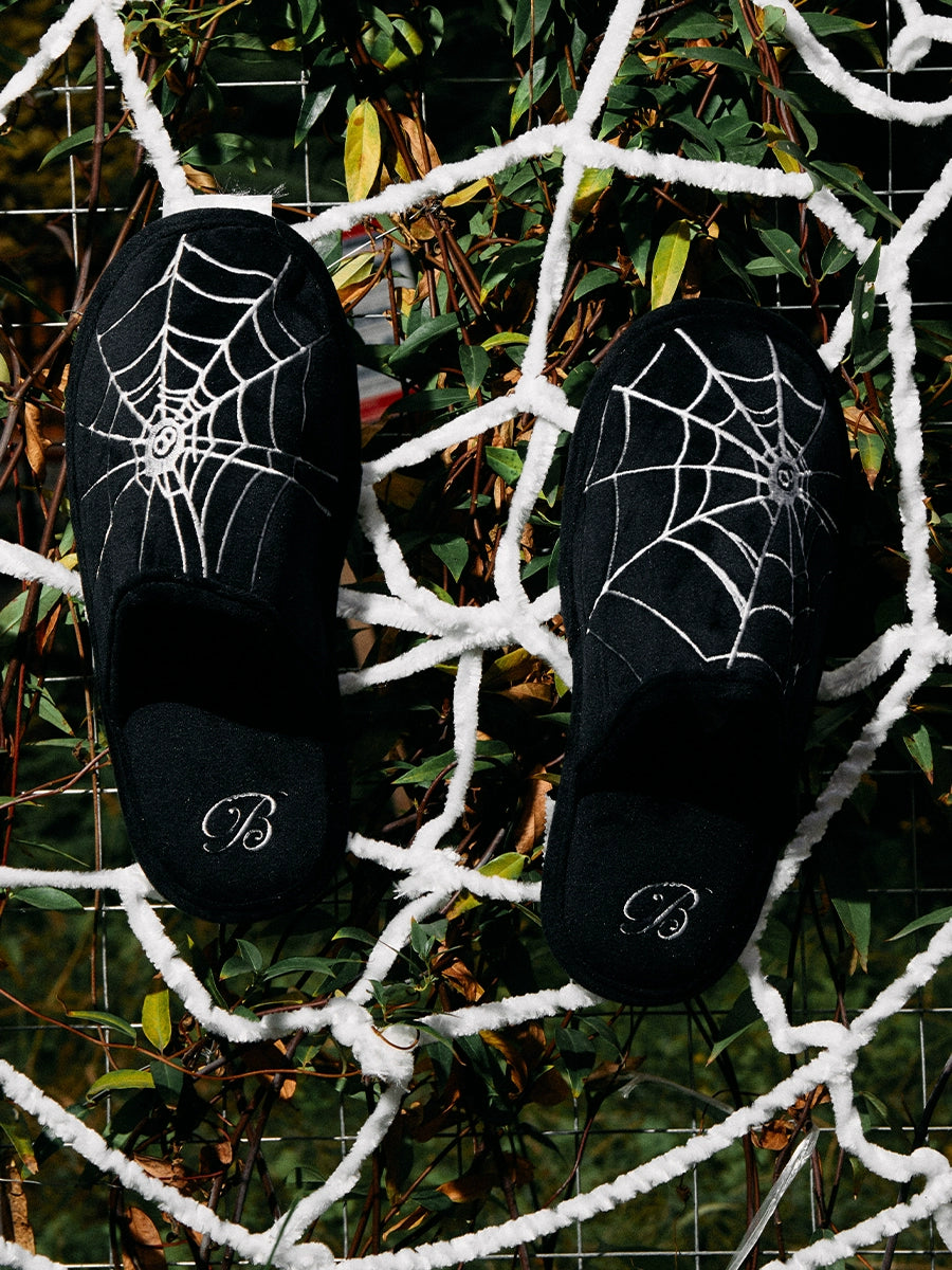 [BLACK8MOB] Cobweb Hotel Slippers