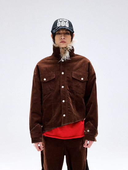 Fantasy 'No Rules' Corduroy Collar Jacket