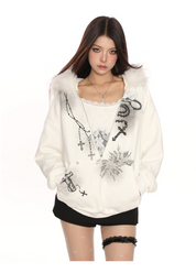 SaintRebel Fur Hoodie