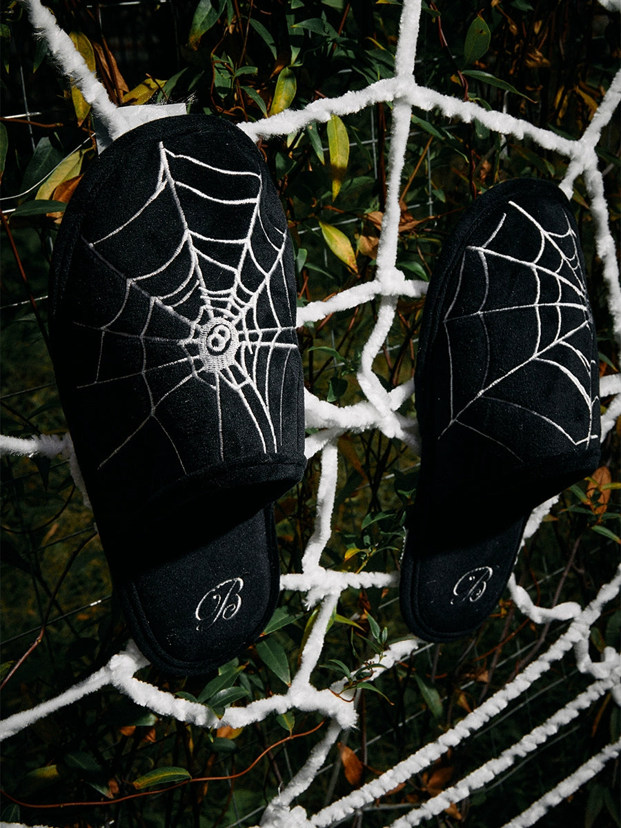[BLACK8MOB] Cobweb Hotel Slippers