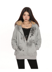 SaintRebel Fur Hoodie