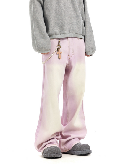 Washed Pink Wide Leg Pink