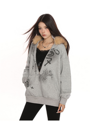 SaintRebel Fur Hoodie