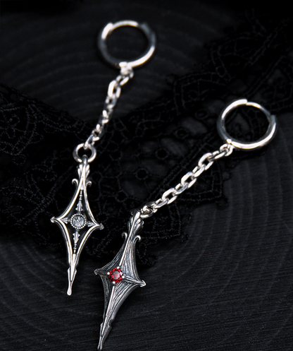 NightMelody Crimson Dagger Earrings