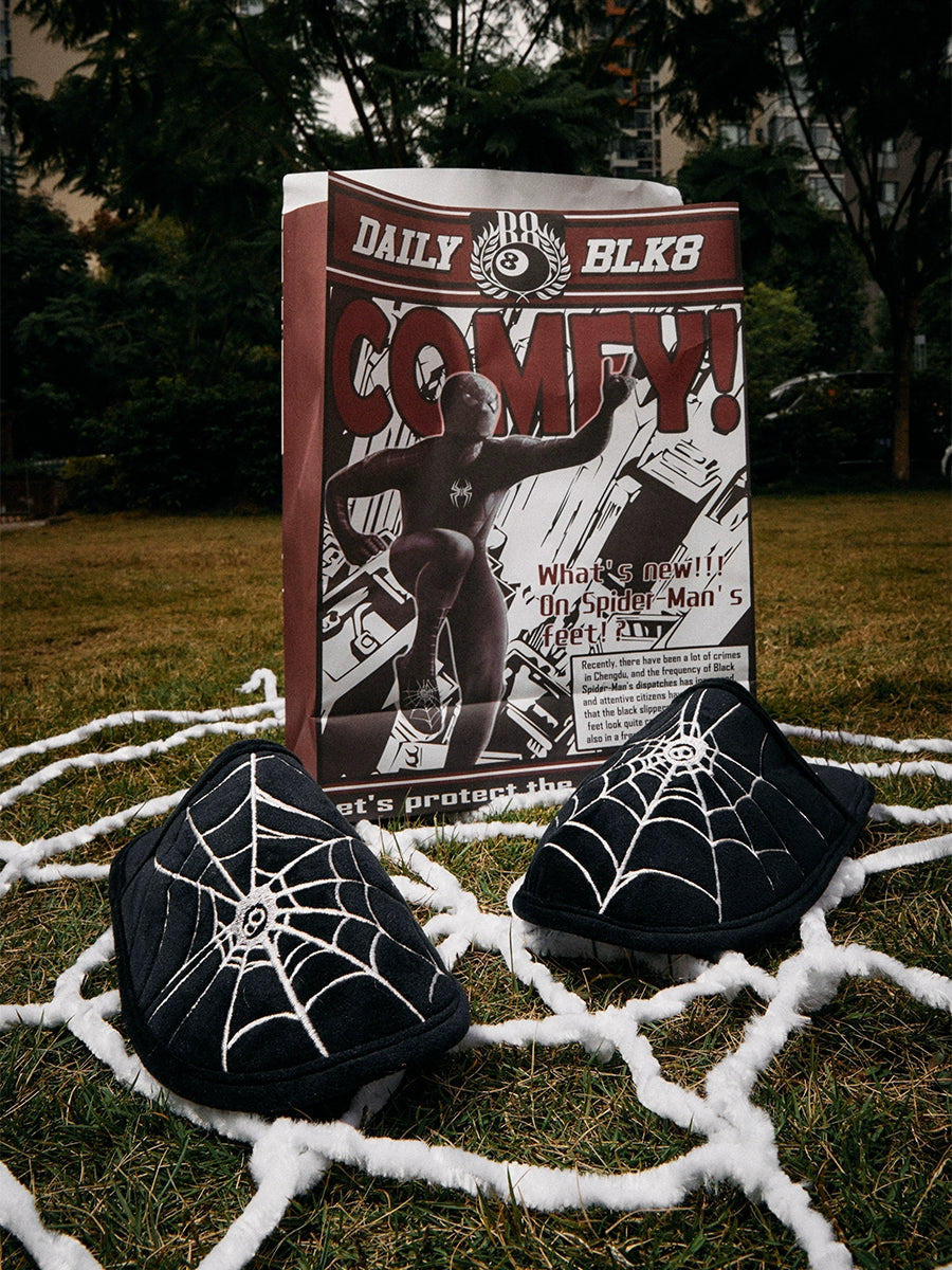 [BLACK8MOB] Cobweb Hotel Slippers