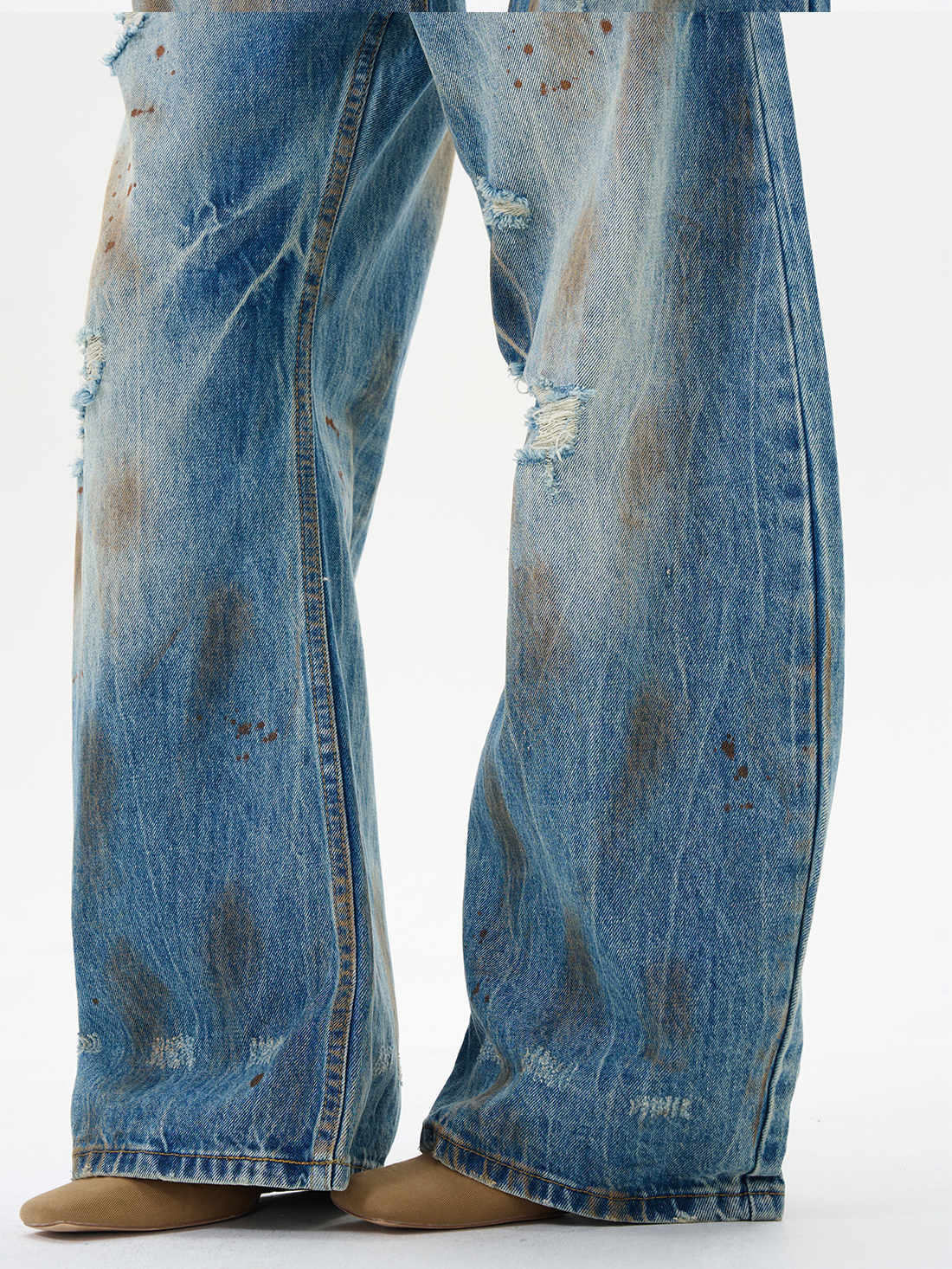 WLNEXT GrungeFade Denim Jeans