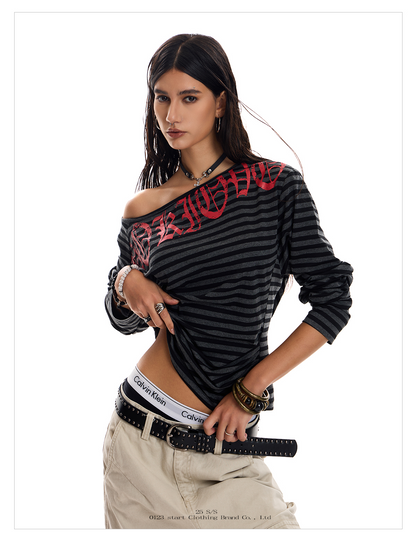 Midnight Stripes Graphic Tee