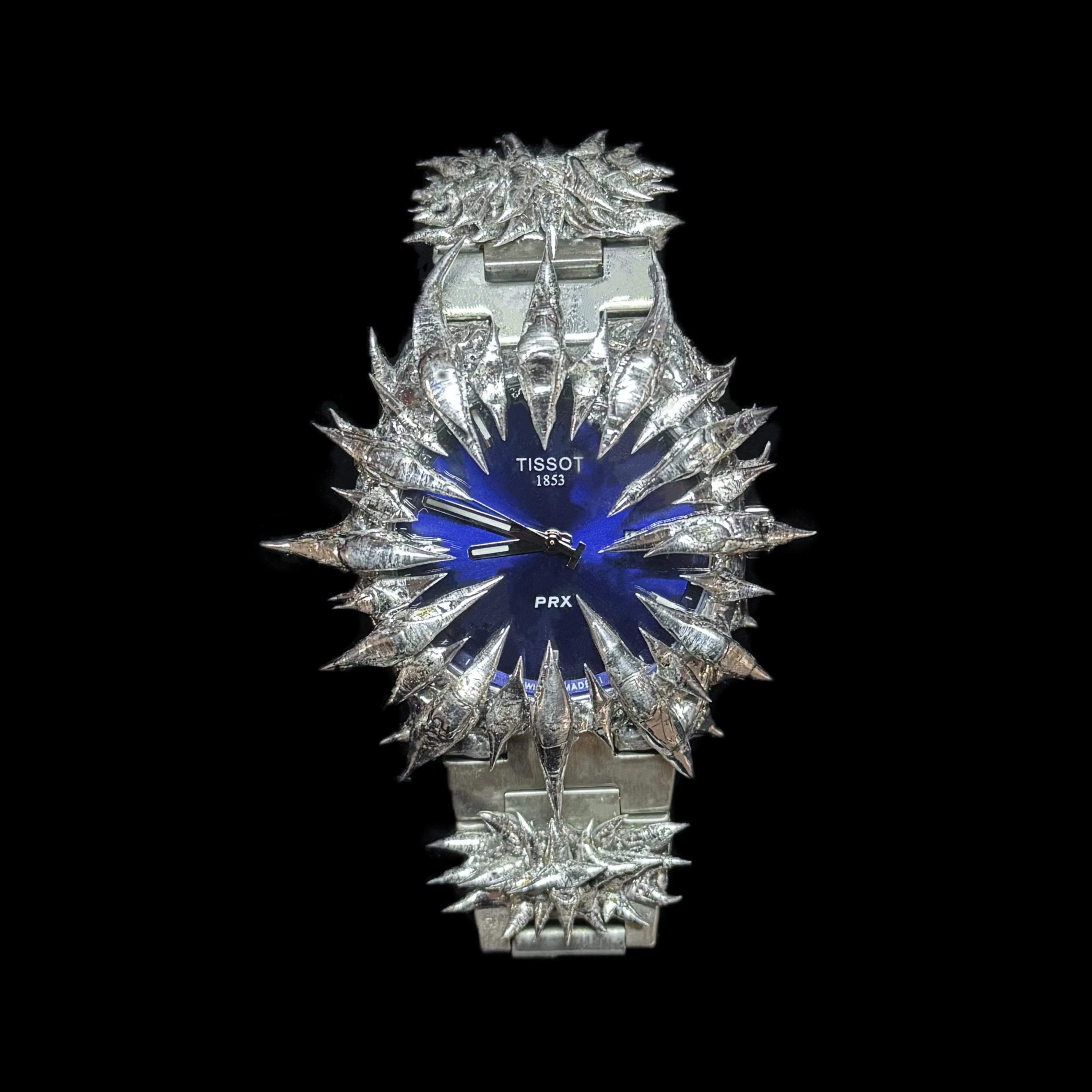 Handmade Blue Dragon Scale Watche
