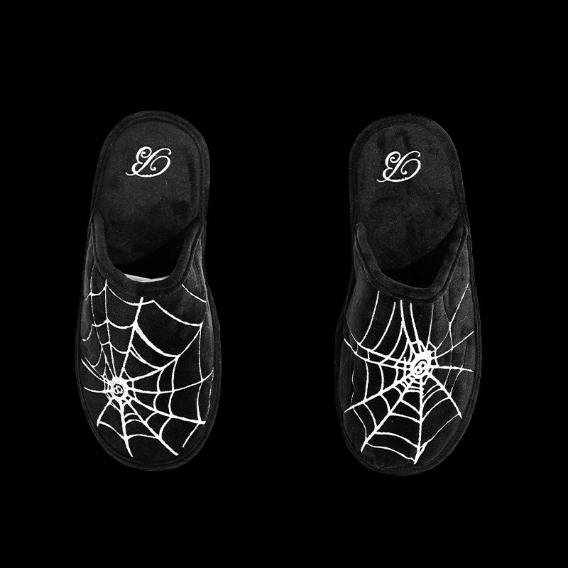 [BLACK8MOB] Cobweb Hotel Slippers