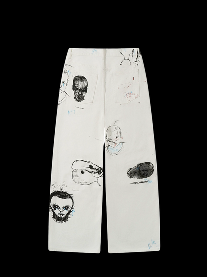 SMILEANDSAD GhostSketch Denim