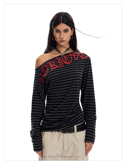Midnight Stripes Graphic Tee