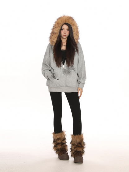 SaintRebel Fur Hoodie
