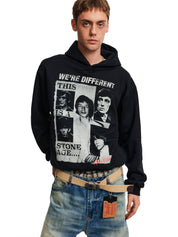MADWITCH American trendy brand band letter print hooded sweatshirt men's and women's commuting casual ruffian top couple