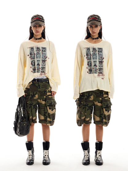 Vintage Grid Graffiti Tee