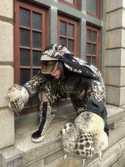 DND4DES Leopard Print Bear Claw Bag