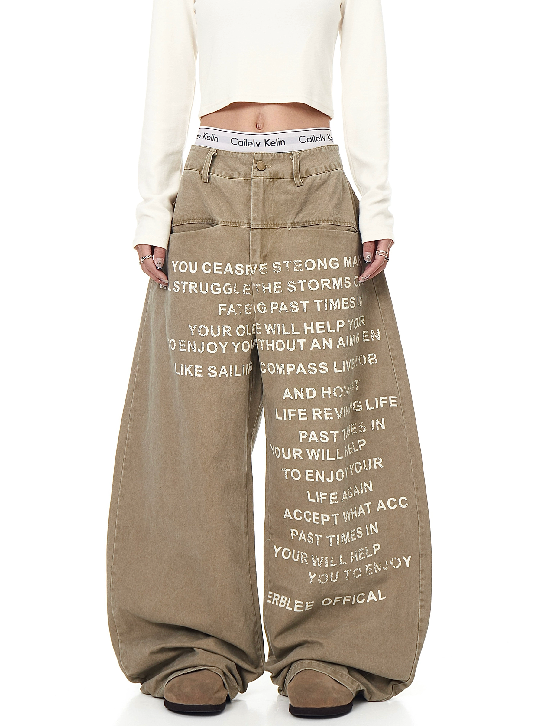 BLACKLISTS UrbanScript Baggy Jeans