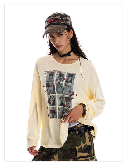 Vintage Grid Graffiti Tee