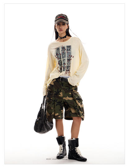 Vintage Grid Graffiti Tee