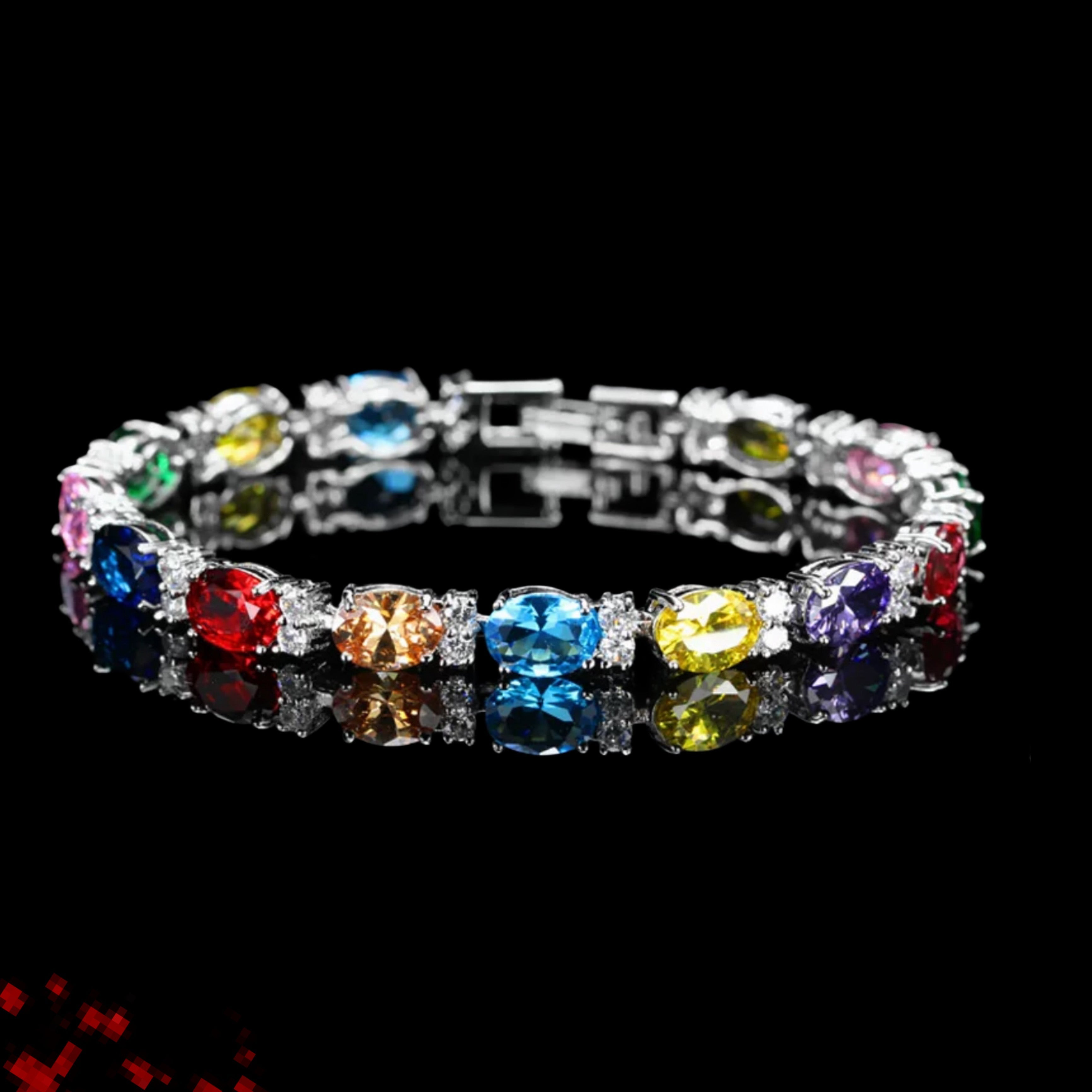 MULTICOLOR GEMSTONE TENNIS BRACELETS