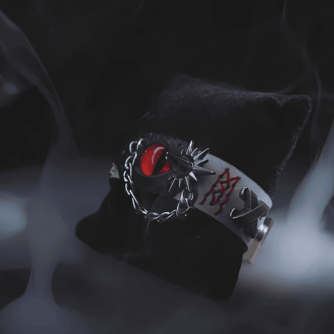 Red Chrome Dragon Eye Bracelet