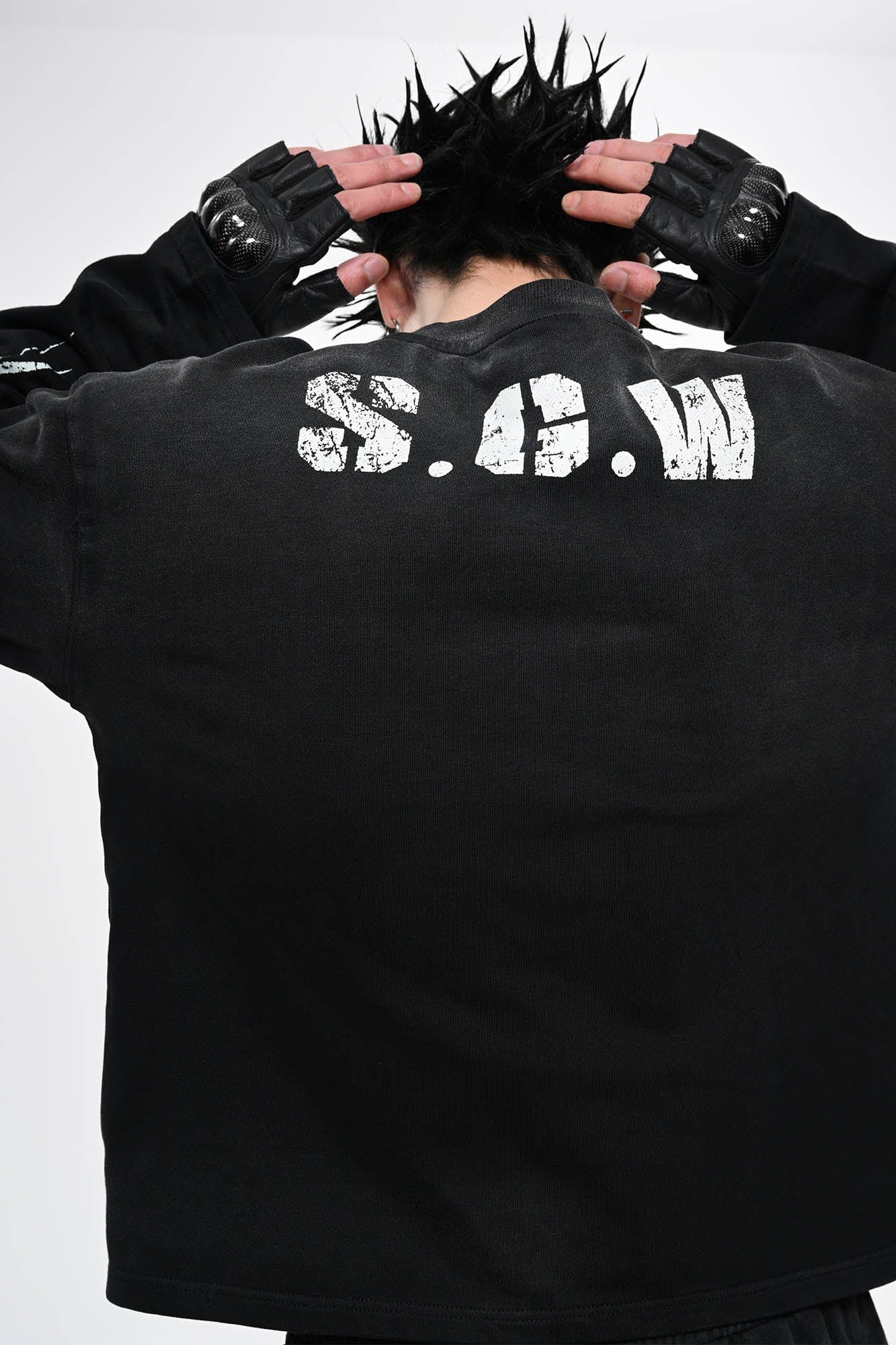 No.5 Distressed Long-Sleeve Shirt