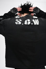 No.5 Distressed Long-Sleeve Shirt