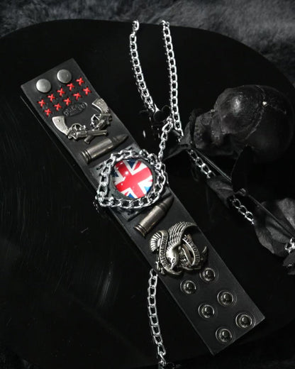 UK Flag Illusion Bracelet