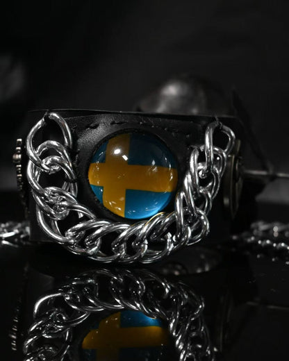 Sweden Flag  Illusion Bracelet