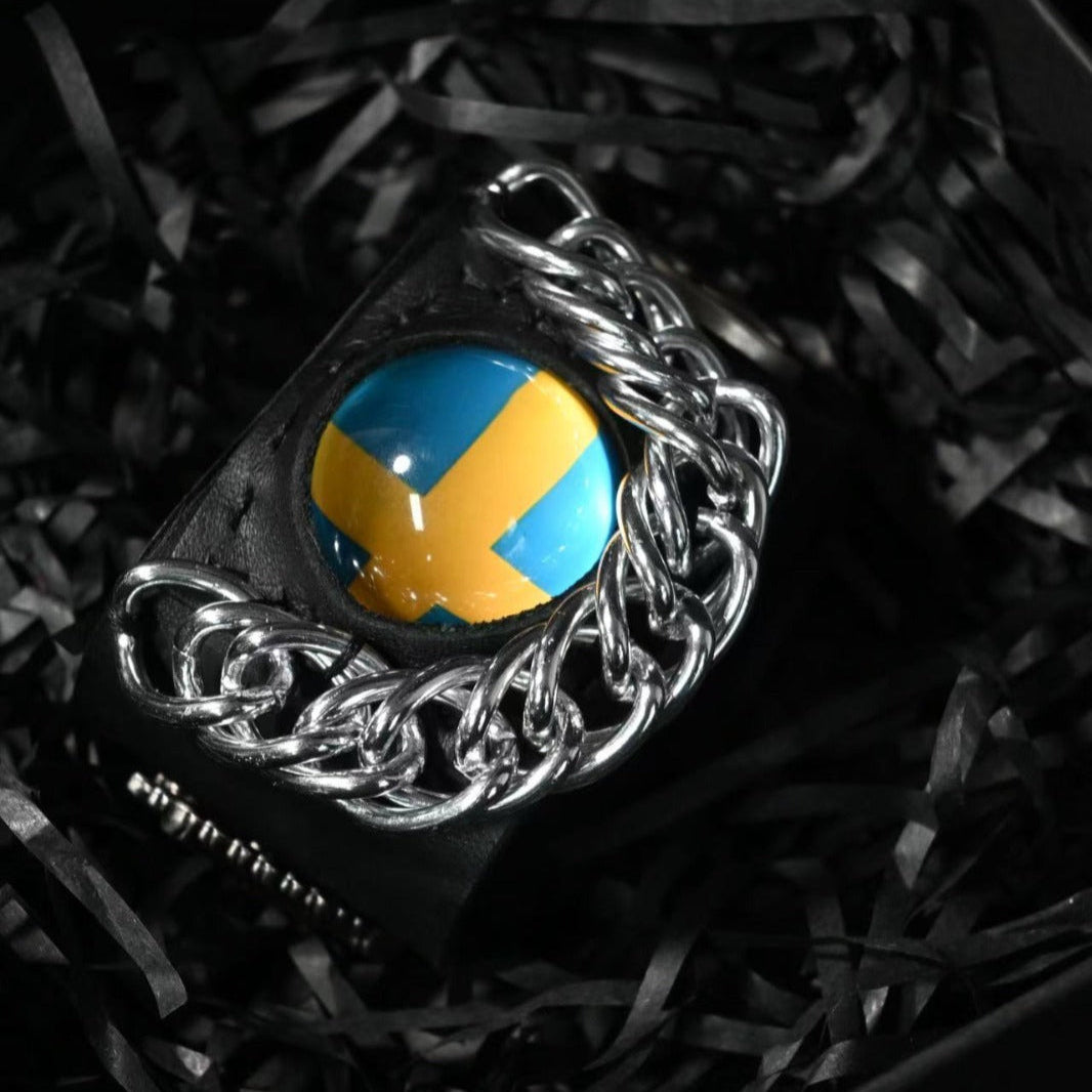 Sweden Flag  Illusion Bracelet