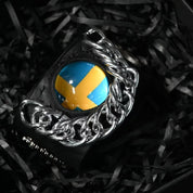 Sweden Flag  Illusion Bracelet